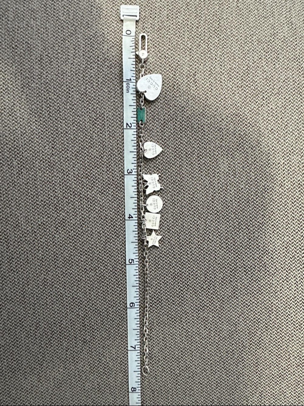 Gucci Trademark Charm Bracelet Sterling Silver - Picture 5 of 7